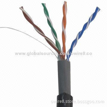Outdoor Cat5e Cable, 24AWG/4P, 0.5mm Pure Copper, High-quality